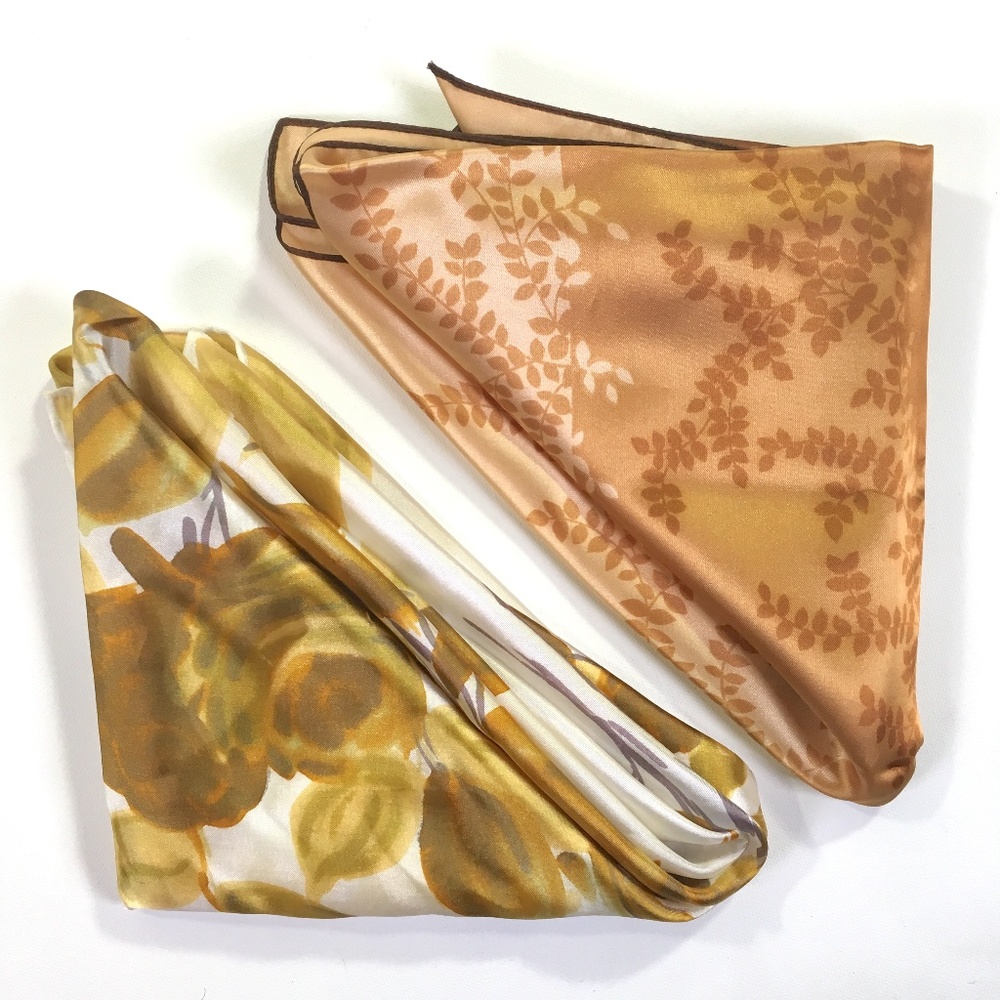 Satin Square Neck Scarves